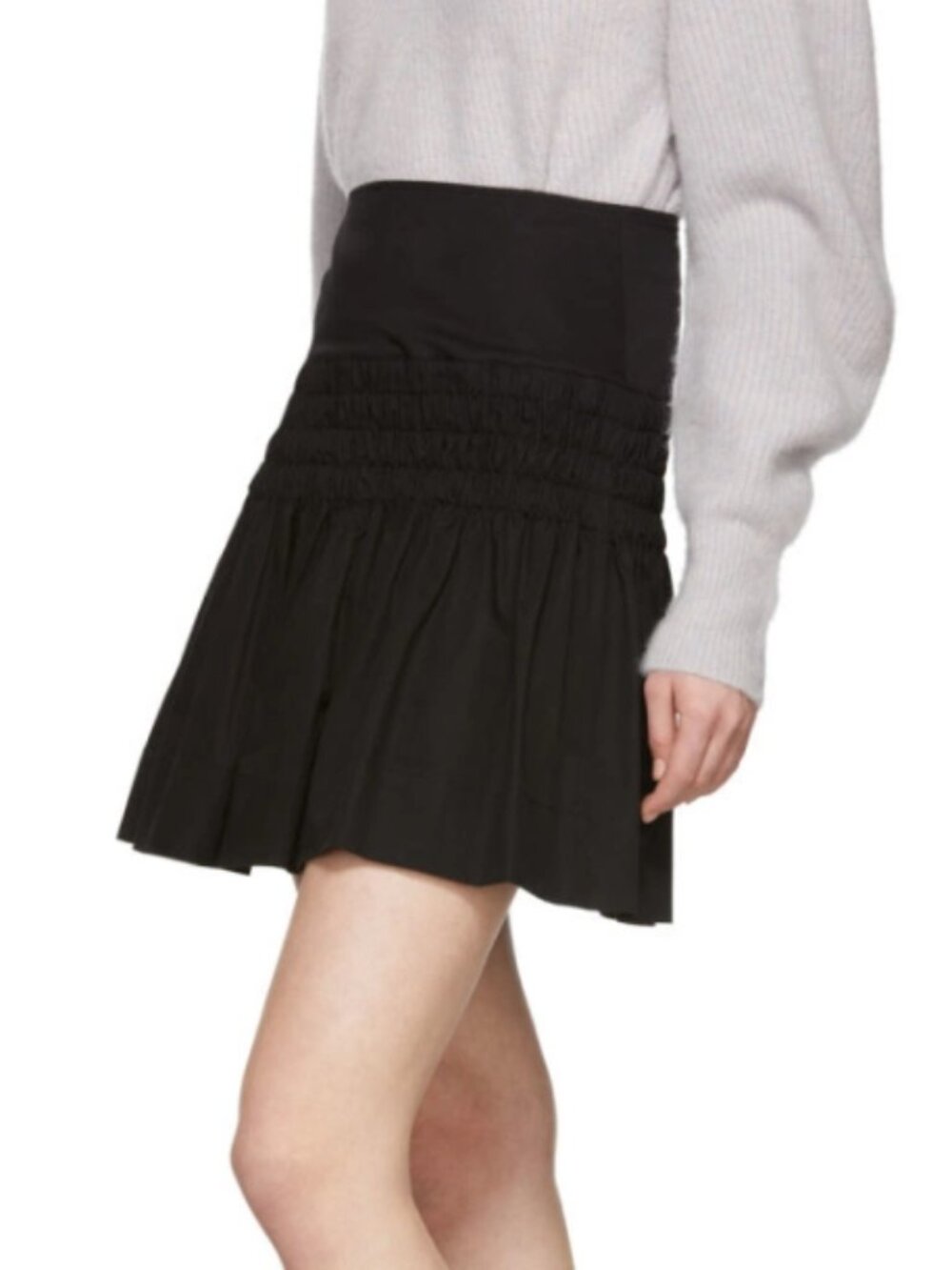 Étoile Isabel Marant Black Ruffled Mini Skirt